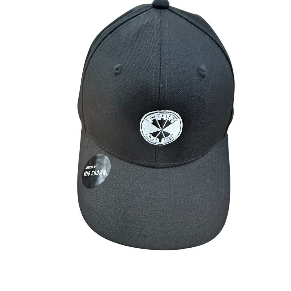 Decky Mid Crown Hat Black Far Out Adjustable Adult Hat